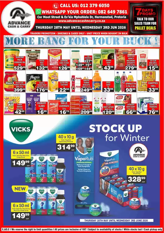 Advance Cash n Carry catalogue | Advance Cash n Carry weekly specials | 2026-05-28T00:00:00.000Z - 2026-06-03T00:00:00.000Z
