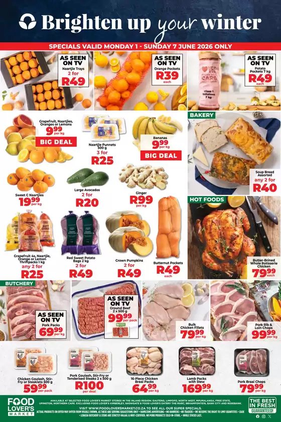 Food Lover's Market catalogue | Inland - 1 - 7 June 2026 | 2026-05-31T00:00:00.000Z - 2026-06-07T00:00:00.000Z