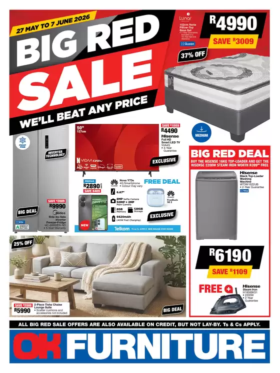 OK Furniture catalogue | Latest deals OK Furniture | 2026-05-27T00:00:00.000Z - 2026-06-07T00:00:00.000Z