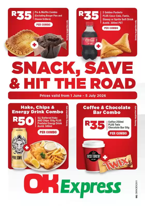 OK Express catalogue in Port Shepstone | Great offer for bargain hunters | 2026-06-01T00:00:00.000Z - 2026-07-05T00:00:00.000Z