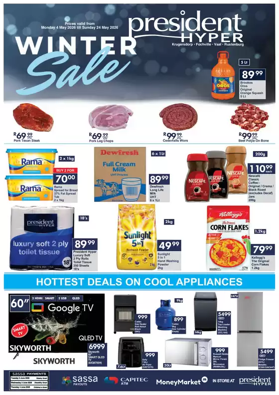 President Hyper catalogue in Port Shepstone | Winter Sale | 2026-06-02T00:00:00.000Z - 2026-06-08T00:00:00.000Z