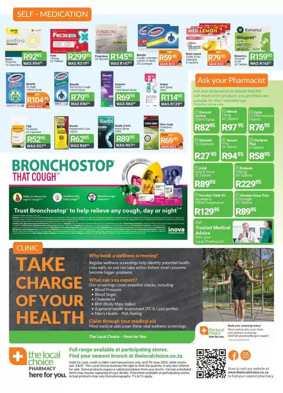 The Local Choice Pharmacy catalogue in Mitchell's Plain | New offers to discover | 2026-06-02T00:00:00.000Z - 2026-06-30T00:00:00.000Z
