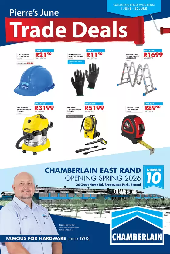 Chamberlain catalogue in Modimolle | Trade Deals | 2026-06-02T00:00:00.000Z - 2026-06-30T00:00:00.000Z