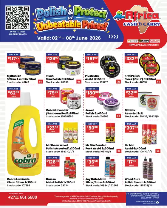 Africa Cash & Carry catalogue | Tuesday Promo | 2026-06-02T00:00:00.000Z - 2026-06-08T00:00:00.000Z