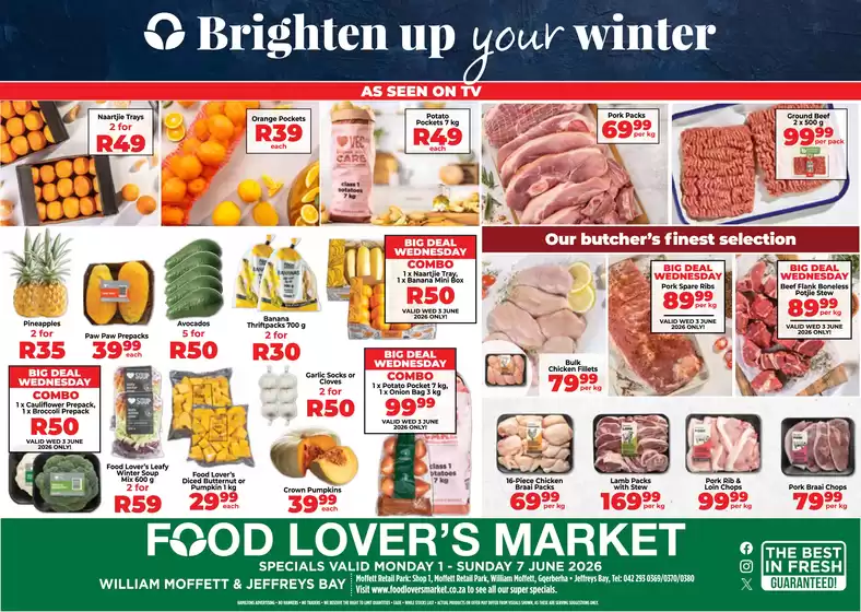 Food Lover's Market catalogue | Eastern Cape - 1 - 7 June 2026 | 2026-05-31T00:00:00.000Z - 2026-06-07T00:00:00.000Z