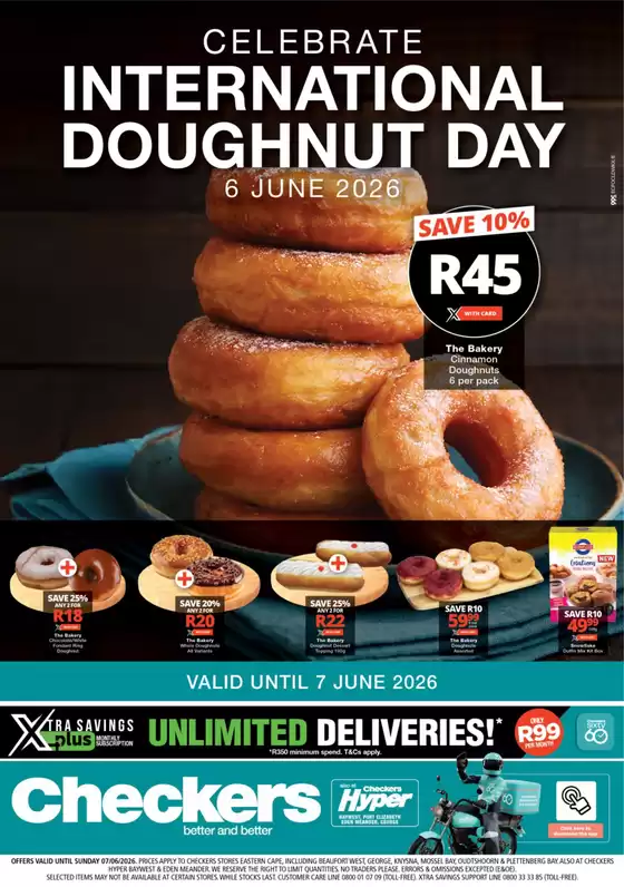 Checkers catalogue in Pietermaritzburg | Checkers Doughnut Day Promotion 1 June | 2026-05-31T00:00:00.000Z - 2026-06-07T00:00:00.000Z