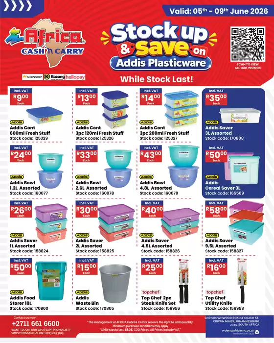 Africa Cash & Carry catalogue | Friday Promo | 2026-06-05T00:00:00.000Z - 2026-06-09T00:00:00.000Z