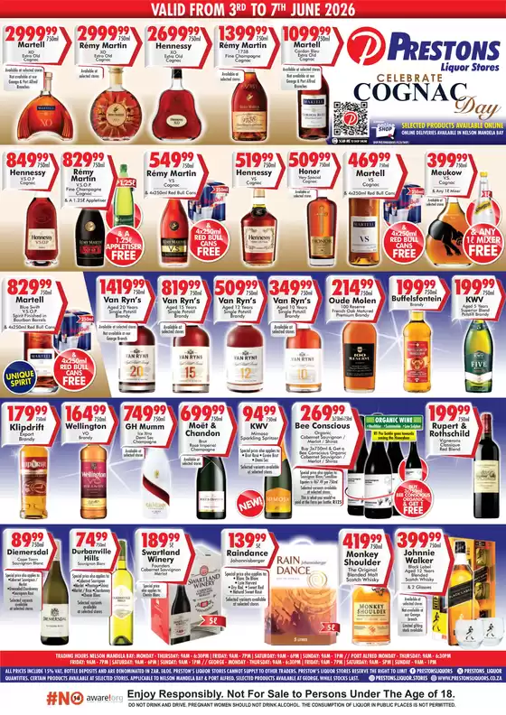 Prestons catalogue in Secunda | Celebrate Cognac Day | 2026-06-05T00:00:00.000Z - 2026-06-07T00:00:00.000Z