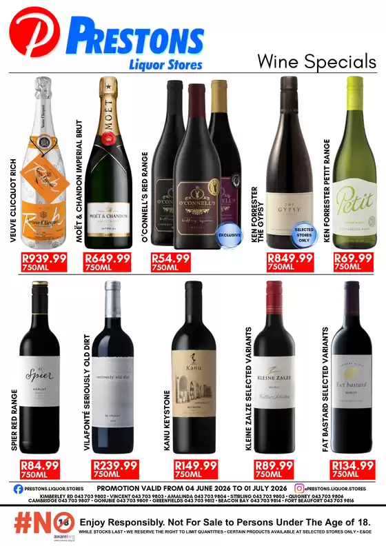 Prestons catalogue in Secunda | Wine Specials | 2026-06-05T00:00:00.000Z - 2026-07-01T00:00:00.000Z