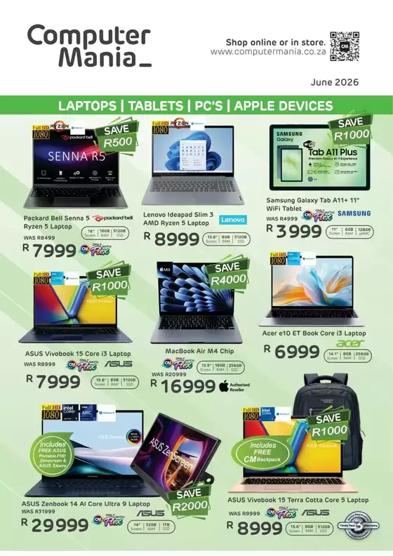 Computer Mania catalogue | Computer Mania Laptops, Tablets, Pc's, Apple Devices | 2026-06-05T00:00:00.000Z - 2026-06-30T00:00:00.000Z