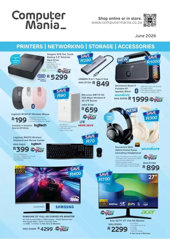 Computer Mania catalogue | Computer Mania Printers, Networking, Storage, Accessories | 2026-06-05T00:00:00.000Z - 2026-06-30T00:00:00.000Z