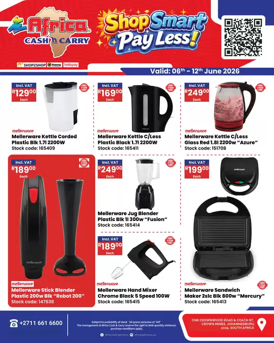 Africa Cash & Carry catalogue in Zithobeni | Saturday Promo | 2026-06-06T00:00:00.000Z - 2026-06-12T00:00:00.000Z