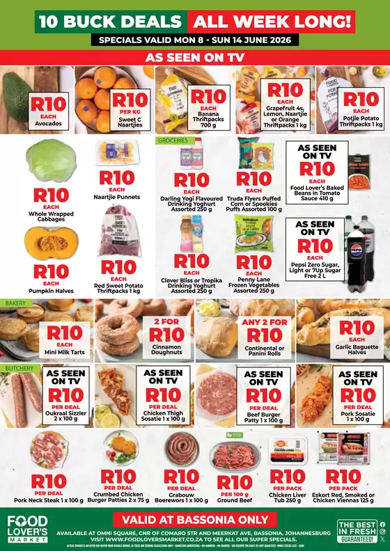 Food Lover's Market catalogue in Zithobeni | Bassonia - 8 - 14 June 2026 | 2026-06-07T00:00:00.000Z - 2026-06-14T00:00:00.000Z