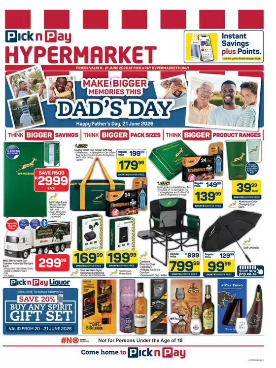 Pick n Pay Hypermarket catalogue in  | Hypermarket Fathers Day Specials | 2026-06-08T00:00:00.000Z - 2026-06-21T00:00:00.000Z