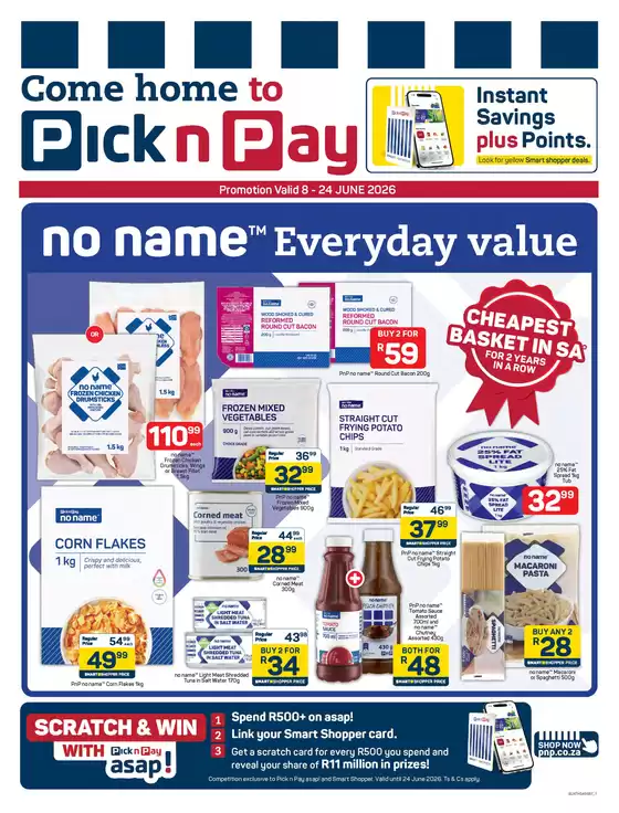 Pick n Pay catalogue in  | Pick n Pay No Name Specials | 2026-06-08T00:00:00.000Z - 2026-06-24T00:00:00.000Z