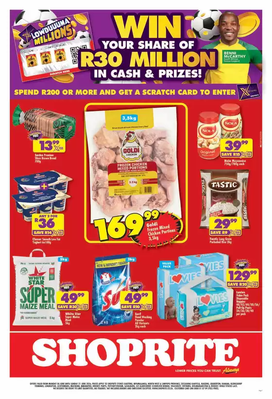 Shoprite catalogue in | Shoprite Low Price Lowduuuma Gauteng 8 June - 21 June | 2026-06-08T00:00:00.000Z - 2026-06-21T00:00:00.000Z
