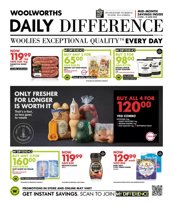 Woolworths catalogue | Great offer for bargain hunters | 2026-06-08T00:00:00.000Z - 2026-06-21T00:00:00.000Z
