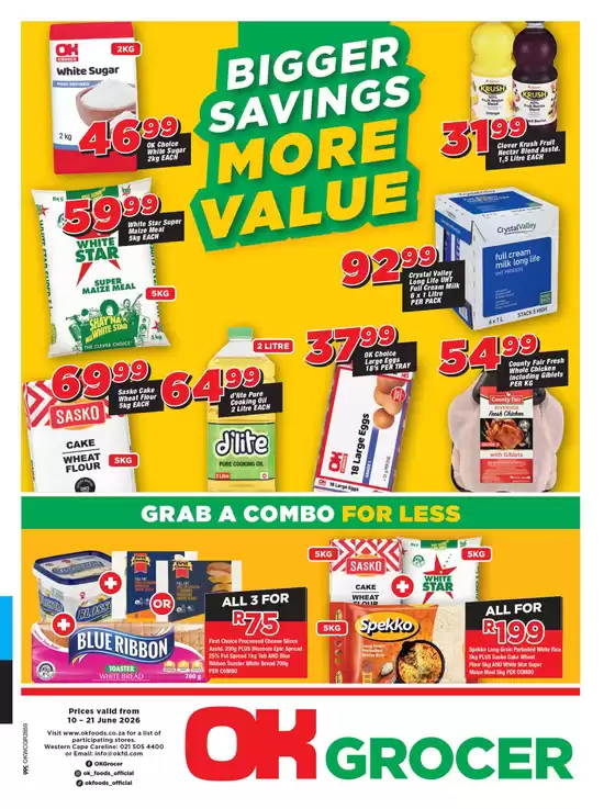 OK Grocer catalogue in Mmakau | Exclusive deals and bargains | 2026-06-10T00:00:00.000Z - 2026-06-21T00:00:00.000Z