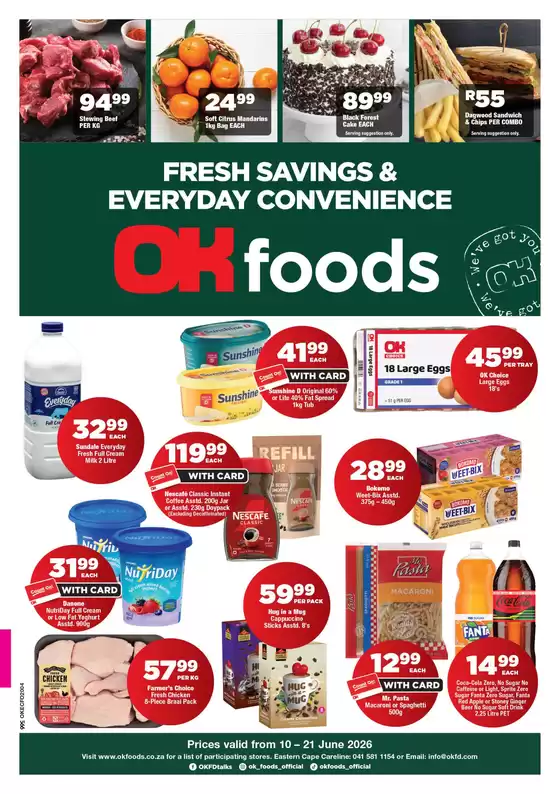 OK Foods catalogue | Wide range of offers | 2026-06-10T00:00:00.000Z - 2026-06-21T00:00:00.000Z