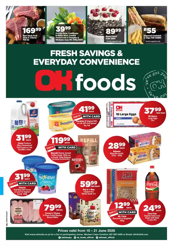 OK Foods catalogue | Top deals for all customers | 2026-06-10T00:00:00.000Z - 2026-06-21T00:00:00.000Z