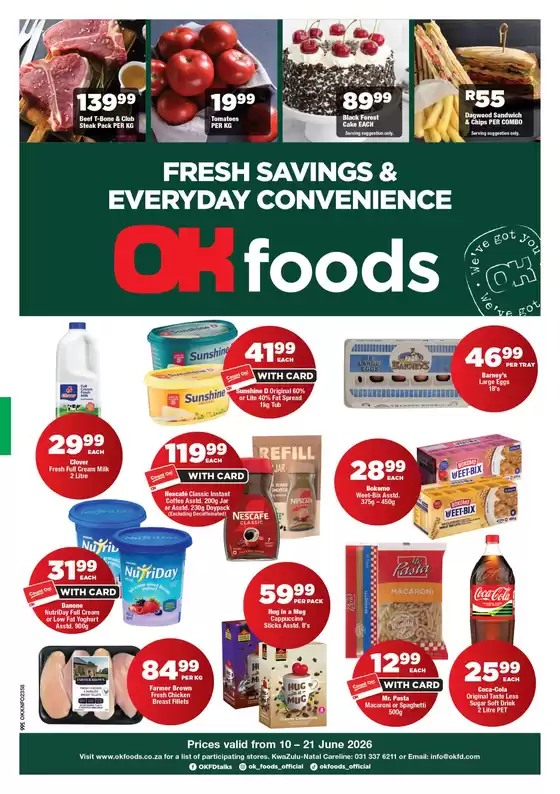 OK Foods catalogue | Discover attractive offers | 2026-06-10T00:00:00.000Z - 2026-06-21T00:00:00.000Z