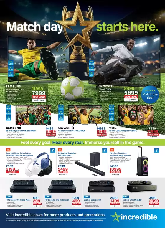 Incredible Connection catalogue | Match Day Starts Here. | 2026-06-10T00:00:00.000Z - 2026-07-31T00:00:00.000Z
