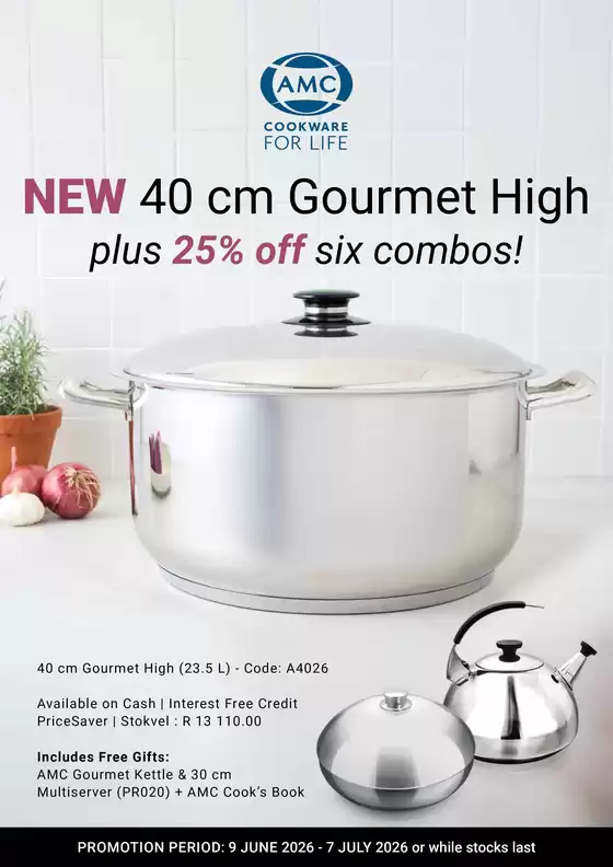 AMC Cookware catalogue | Amc Cookware Sale | 2026-06-10T00:00:00.000Z - 2026-07-07T00:00:00.000Z