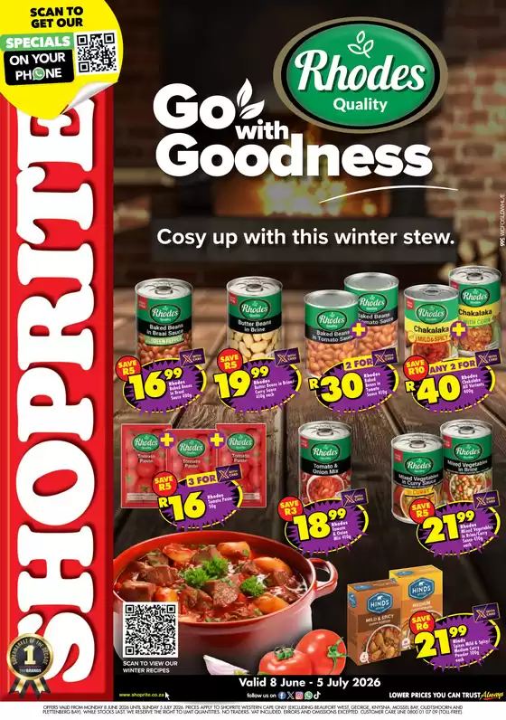 Shoprite catalogue in Standerton | Shoprite Rhodes Savings Western Cape 8 June - 5 July | 2026-06-08T00:00:00.000Z - 2026-07-05T00:00:00.000Z