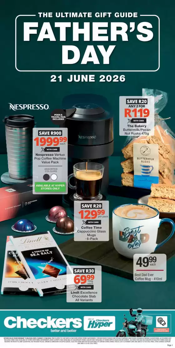 Checkers catalogue in Harrismith | Checkers Father's Day Promotion 15 June | 2026-06-14T00:00:00.000Z - 2026-06-21T00:00:00.000Z