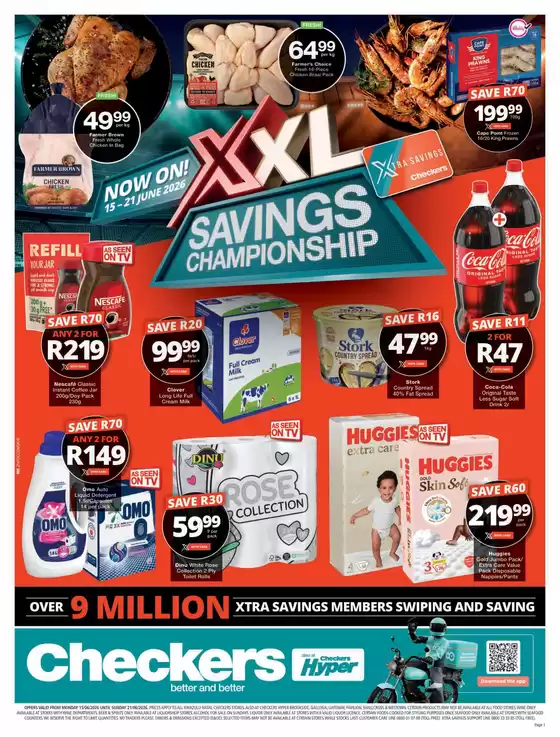 Checkers catalogue in Harrismith | Top offers for all bargain hunters | 2026-06-14T00:00:00.000Z - 2026-06-21T00:00:00.000Z