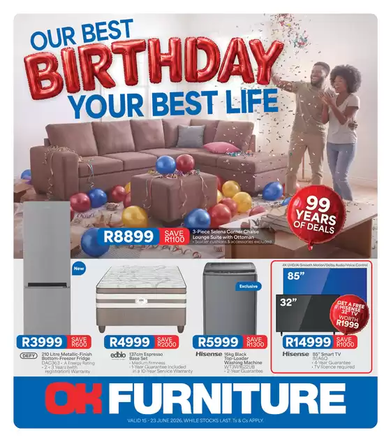 OK Furniture catalogue | Latest deals OK Furniture | 2026-06-15T00:00:00.000Z - 2026-06-23T00:00:00.000Z