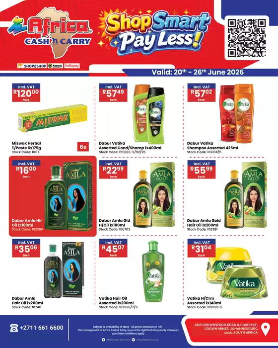 Africa Cash & Carry catalogue in | Saturday Promo | 2026-06-20T00:00:00.000Z - 2026-06-26T00:00:00.000Z