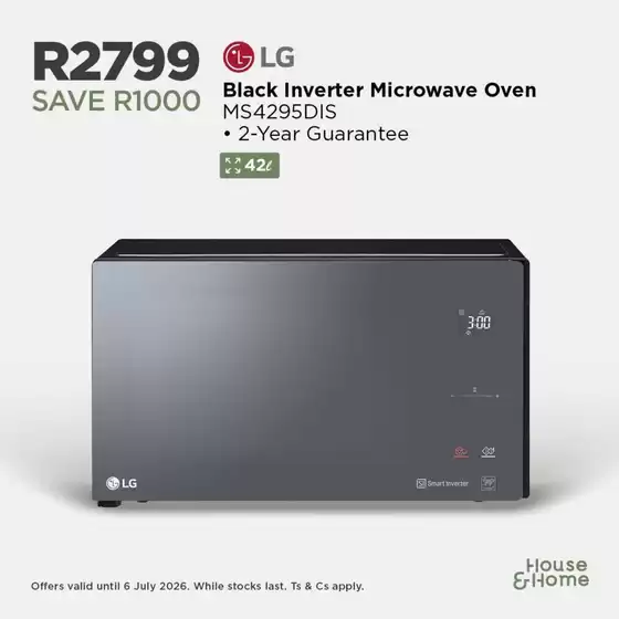 House & Home catalogue in Reitz | Great discounts on selected products | 2026-06-20T00:00:00.000Z - 2026-07-06T00:00:00.000Z