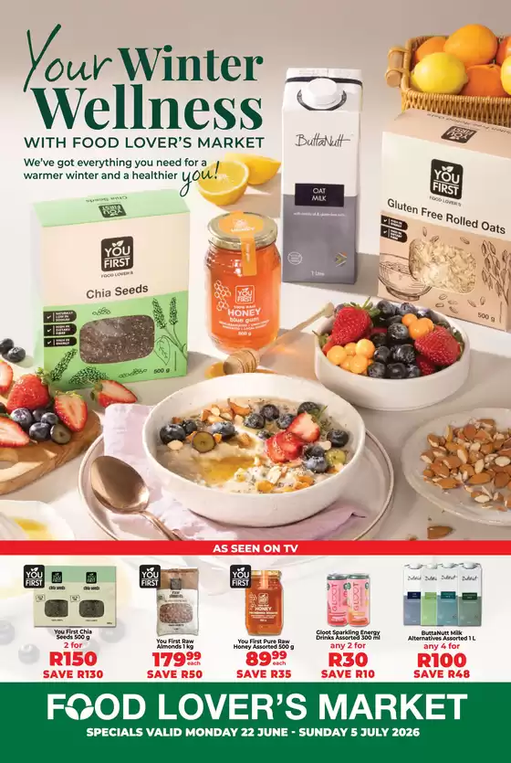 Food Lover's Market catalogue in  | Wellness - 22 June - 5 July 2026 | 2026-06-21T00:00:00.000Z - 2026-07-05T00:00:00.000Z