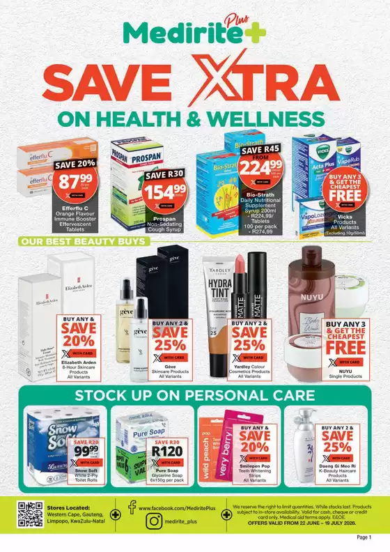MediRite catalogue in | Save Xtra On Health & Wellness | 2026-06-22T00:00:00.000Z - 2026-07-19T00:00:00.000Z