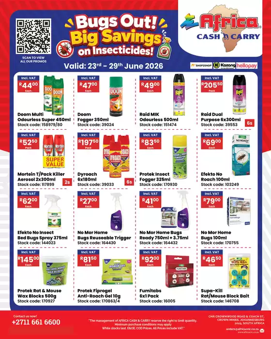 Africa Cash & Carry catalogue | Tuesday Promo | 2026-06-23T00:00:00.000Z - 2026-06-29T00:00:00.000Z