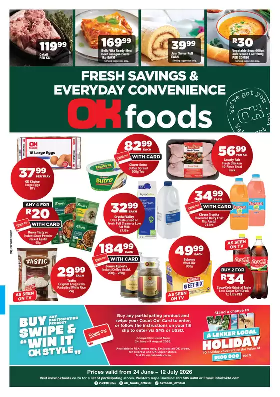OK Foods catalogue in Kleinmond | Wide range of offers | 2026-06-24T00:00:00.000Z - 2026-07-12T00:00:00.000Z