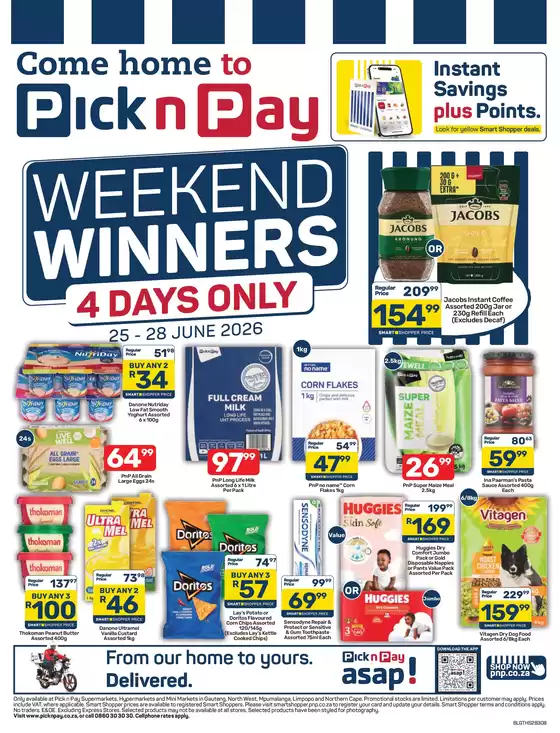 Pick n Pay catalogue in Dordrecht | Pick n Pay Weekend Specials | 2026-06-25T00:00:00.000Z - 2026-06-28T00:00:00.000Z