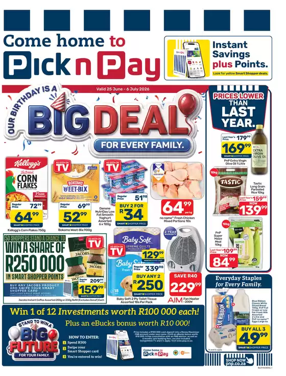 Pick n Pay catalogue in Dordrecht | Pick n Pay Birthday Specials | 2026-06-25T00:00:00.000Z - 2026-07-06T00:00:00.000Z