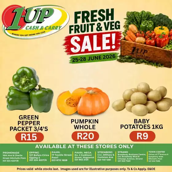 1UP catalogue in Phalaborwa | Discover attractive offers | 2026-06-25T00:00:00.000Z - 2026-06-28T00:00:00.000Z