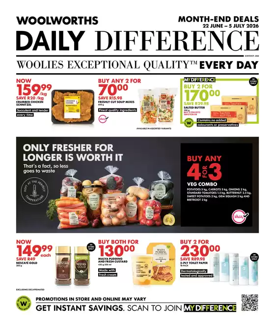 Woolworths catalogue in  | Catalog Woolworths | 2026-06-22T00:00:00.000Z - 2026-07-05T00:00:00.000Z