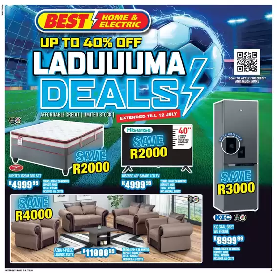 Best Home & Electric catalogue in Benoni | Leaflet Best Home Electric | 2026-06-29T00:00:00.000Z - 2026-07-12T00:00:00.000Z