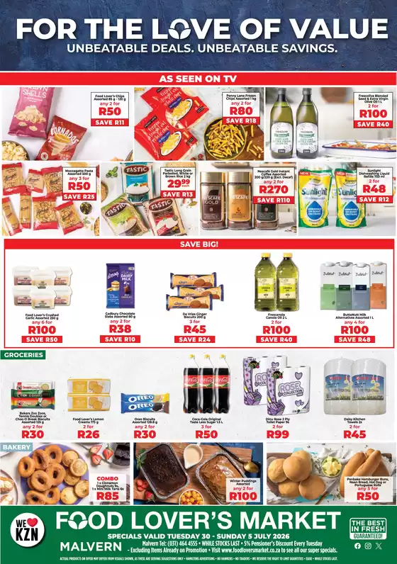 Food Lover's Market catalogue in  | Malvern - 29 June - 5 July 2026 | 2026-06-28T00:00:00.000Z - 2026-07-05T00:00:00.000Z
