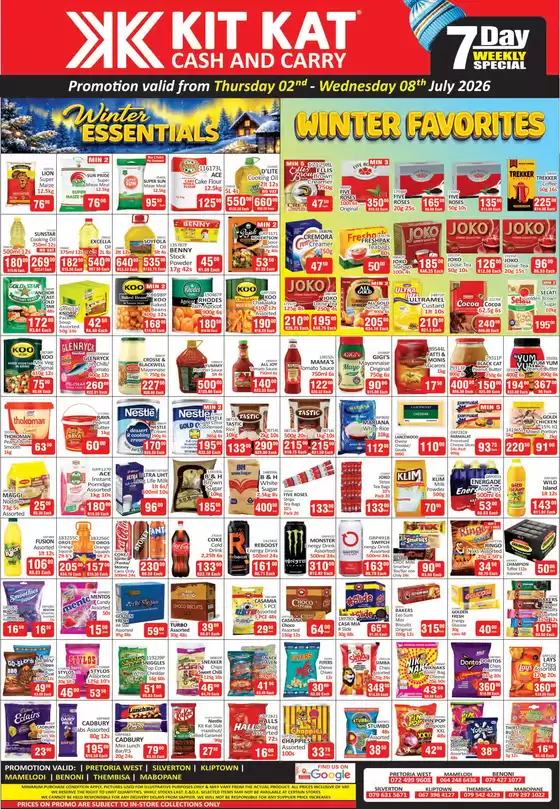 KitKat Cash and Carry catalogue in Germiston | Kit Kat 7 Day Promotion | 2026-07-02T00:00:00.000Z - 2026-07-08T00:00:00.000Z