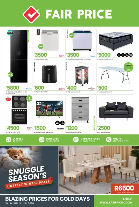 Fair Price catalogue | Snuggle Season's Hottest Winter Deals | 2026-07-03T00:00:00.000Z - 2026-07-31T00:00:00.000Z