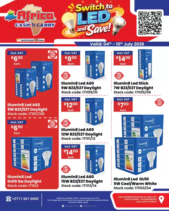 Africa Cash & Carry catalogue | Saturday Promo | 2026-07-04T00:00:00.000Z - 2026-07-10T00:00:00.000Z