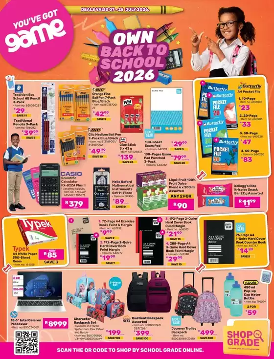 Game catalogue in Lebowakgomo | Top offers for all bargain hunters | 2026-07-07T00:00:00.000Z - 2026-07-28T00:00:00.000Z