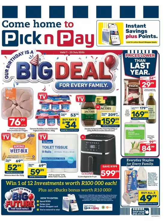 Pick n Pay catalogue in Pretoria | Pick n Pay Birthday Specials | 2026-07-07T00:00:00.000Z - 2026-07-23T00:00:00.000Z