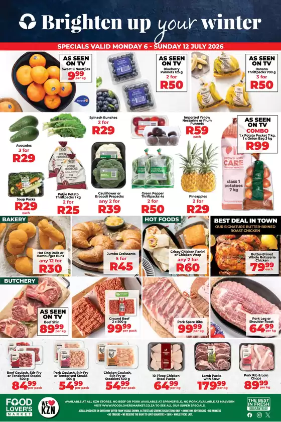 Food Lover's Market catalogue in Pretoria | KwaZulu-Natal - 6 - 12 July 2026 | 2026-07-05T00:00:00.000Z - 2026-07-12T00:00:00.000Z