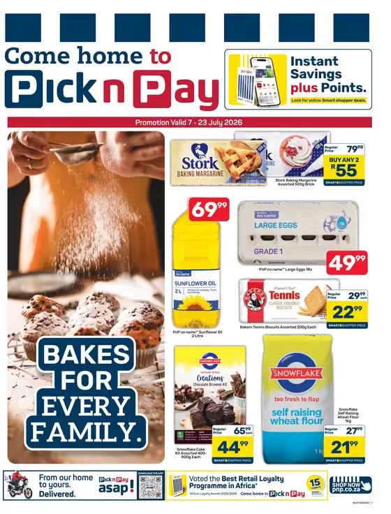 Pick n Pay catalogue in Pretoria | Pick n Pay Baking Specials | 2026-07-07T00:00:00.000Z - 2026-07-23T00:00:00.000Z